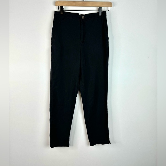 Marine Layer Black crop pants Fabric Modal Nylon Polyester Small - Picture 1 of 8
